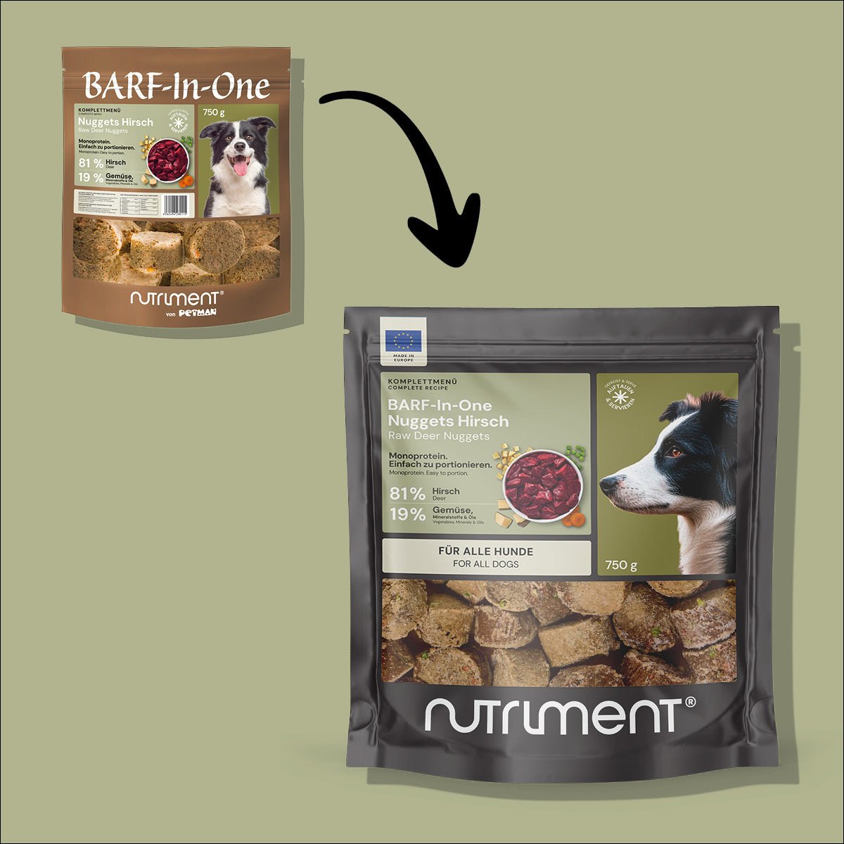 BARF-In-One Nuggets Hirsch 750 g