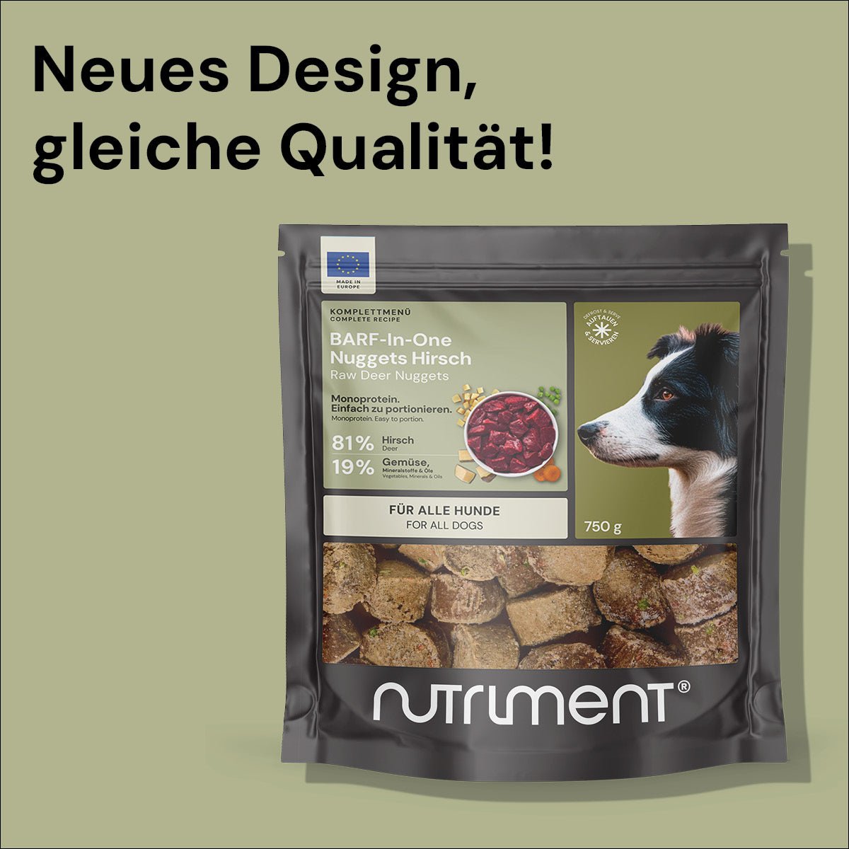 BARF-In-One Nuggets Hirsch 750 g
