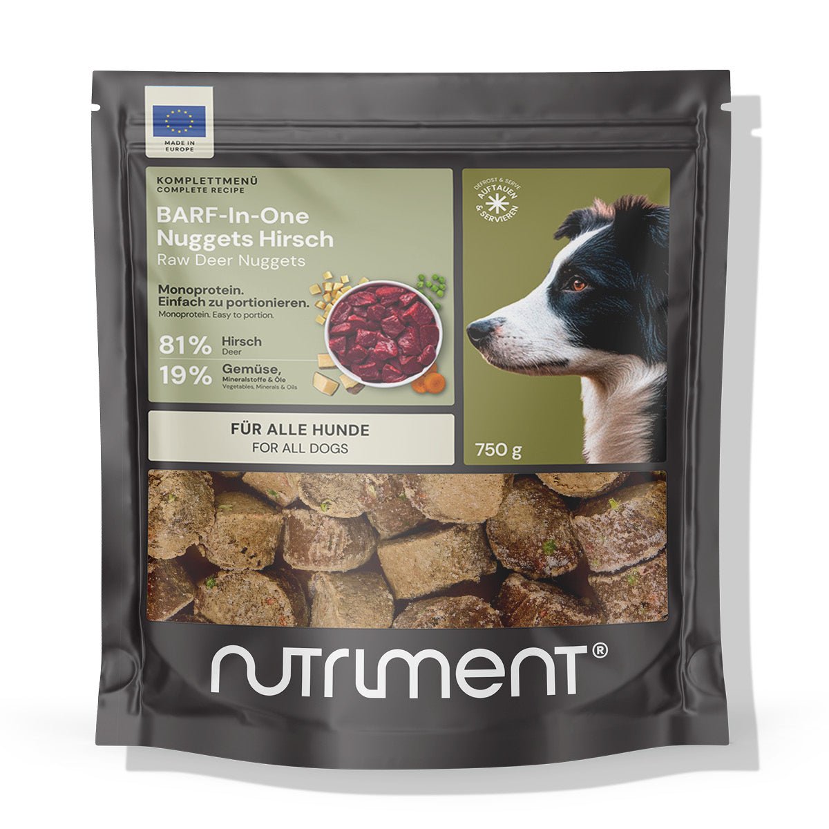 BARF-In-One Nuggets Hirsch 750 g