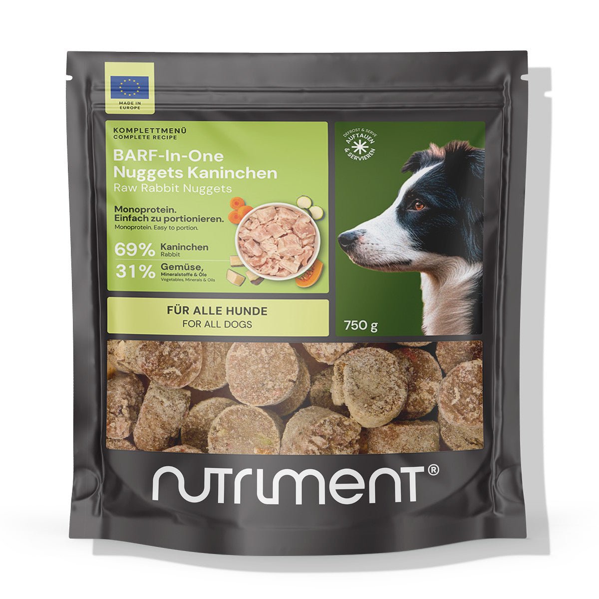 BARF-In-One Nuggets Kaninchen 750 g