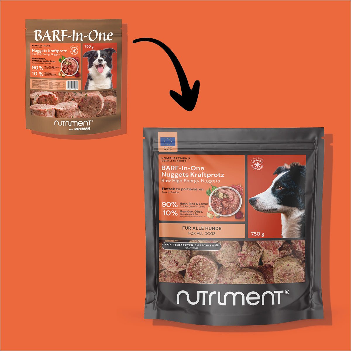 BARF-In-One Nuggets Kraftprotz 750 g