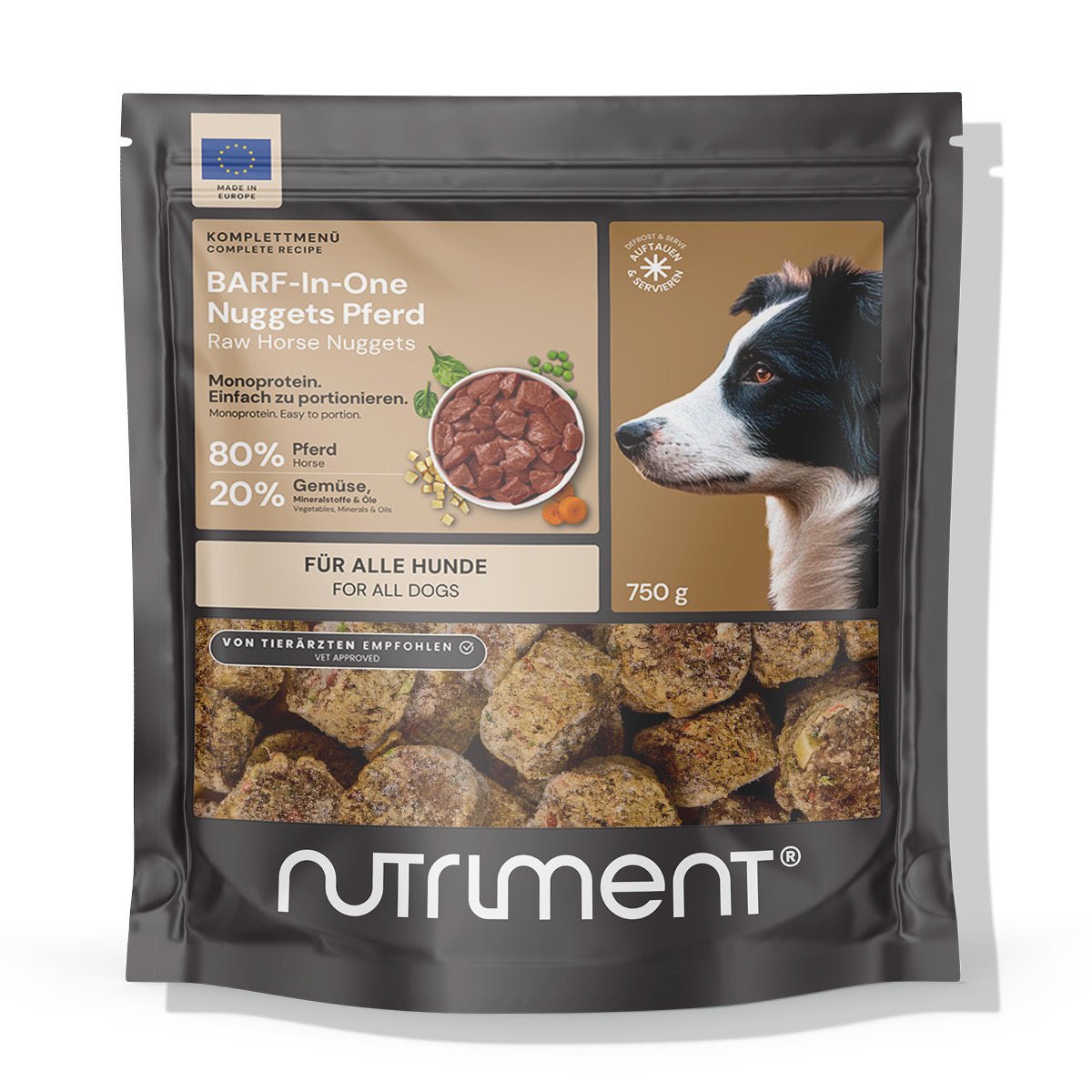 BARF-In-One Nuggets Pferd 750 g