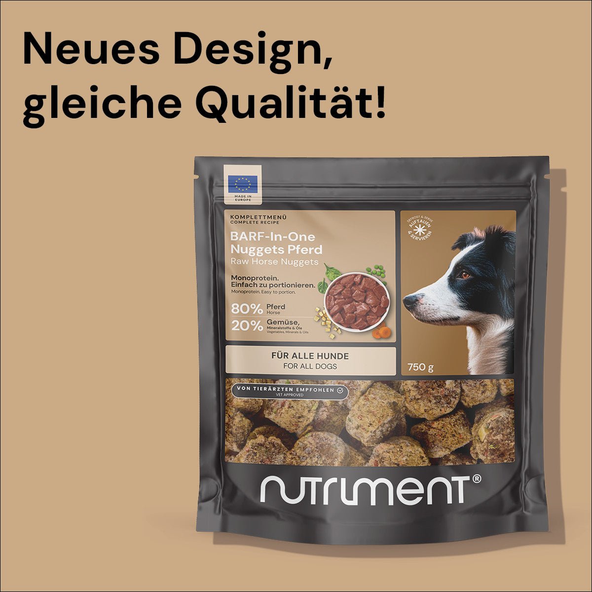 BARF-In-One Nuggets Pferd 750 g