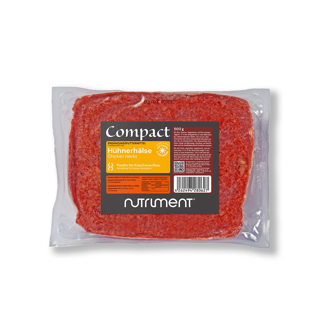 Compact Hühnerhälse gewolft - 500 g