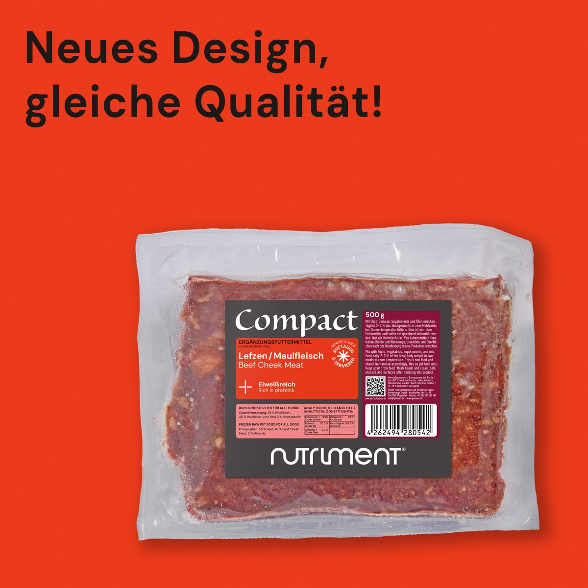 Compact Lefzen / Maulfleisch - 500 g