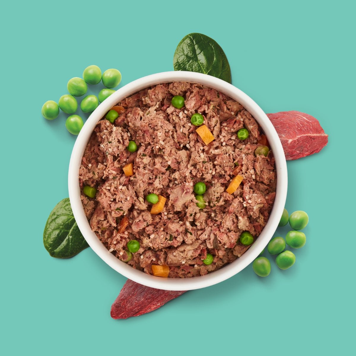 Frischemenü Pferd Hundefutter mit Spinat und Erbsen, glutenfrei und schonend gegart, für sensible Hunde