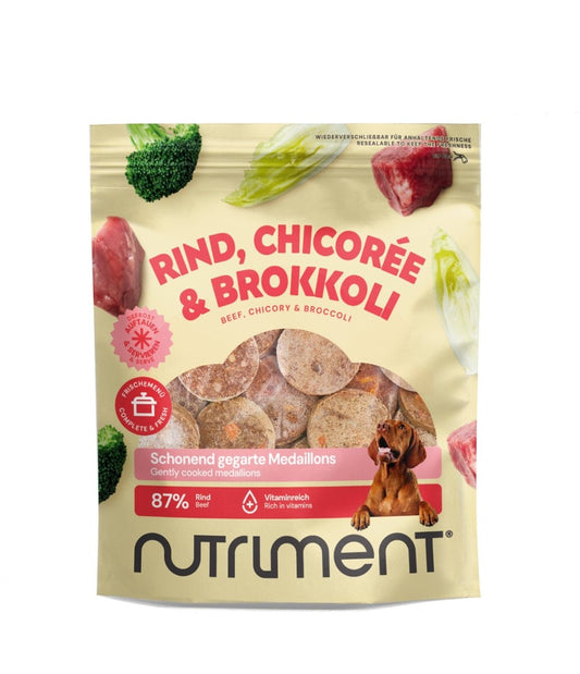 Frischemenü Medaillons Rind, Chicorée & Brokkoli