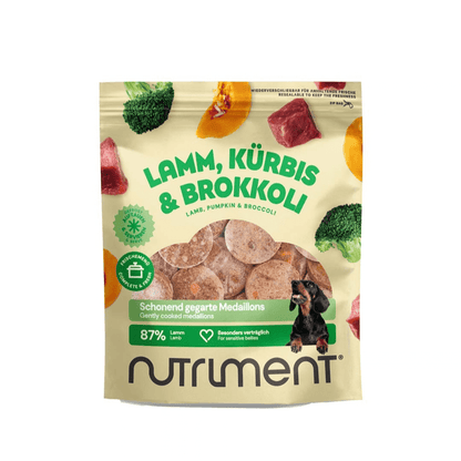Frischemenü Medaillons Lamm, Kürbis & Brokkoli – 800 g