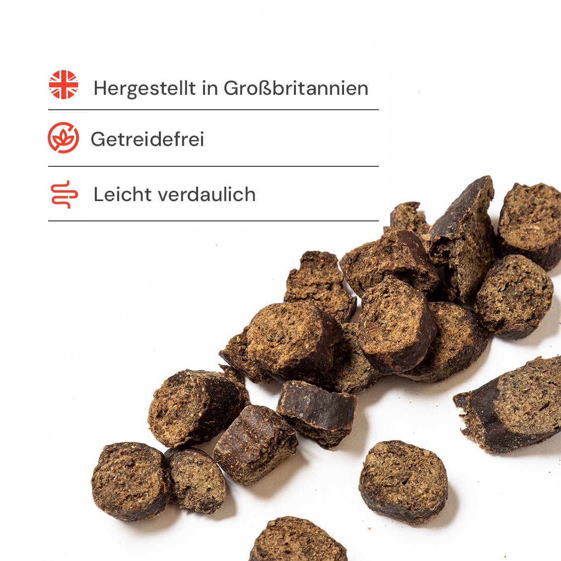 Leckere und gesunde Gourmet-Slices für Hunde aller Größen, ideal als Trainingsleckerli