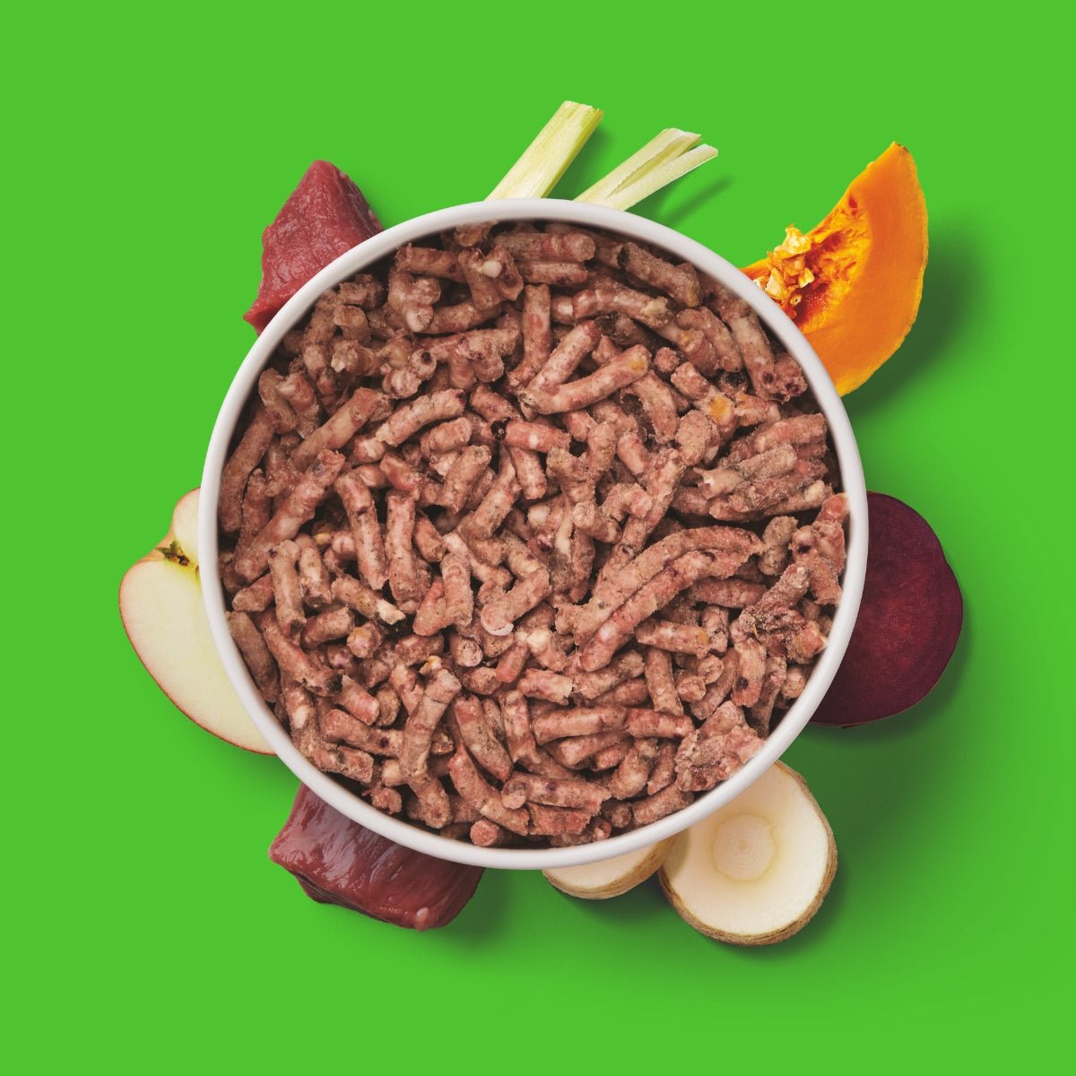 Komfort-BARF Menü Lamm, Kürbis und Chicorée als glutenfreies Premium BARF Hundefutter