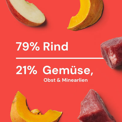 Komfort-BARF Menü Rind, Kürbis & Chicorée