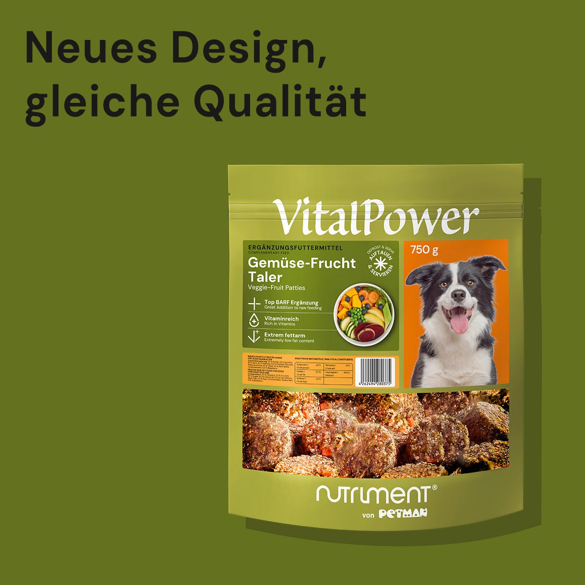 VitalPower Gemüse-Frucht Taler 750 g