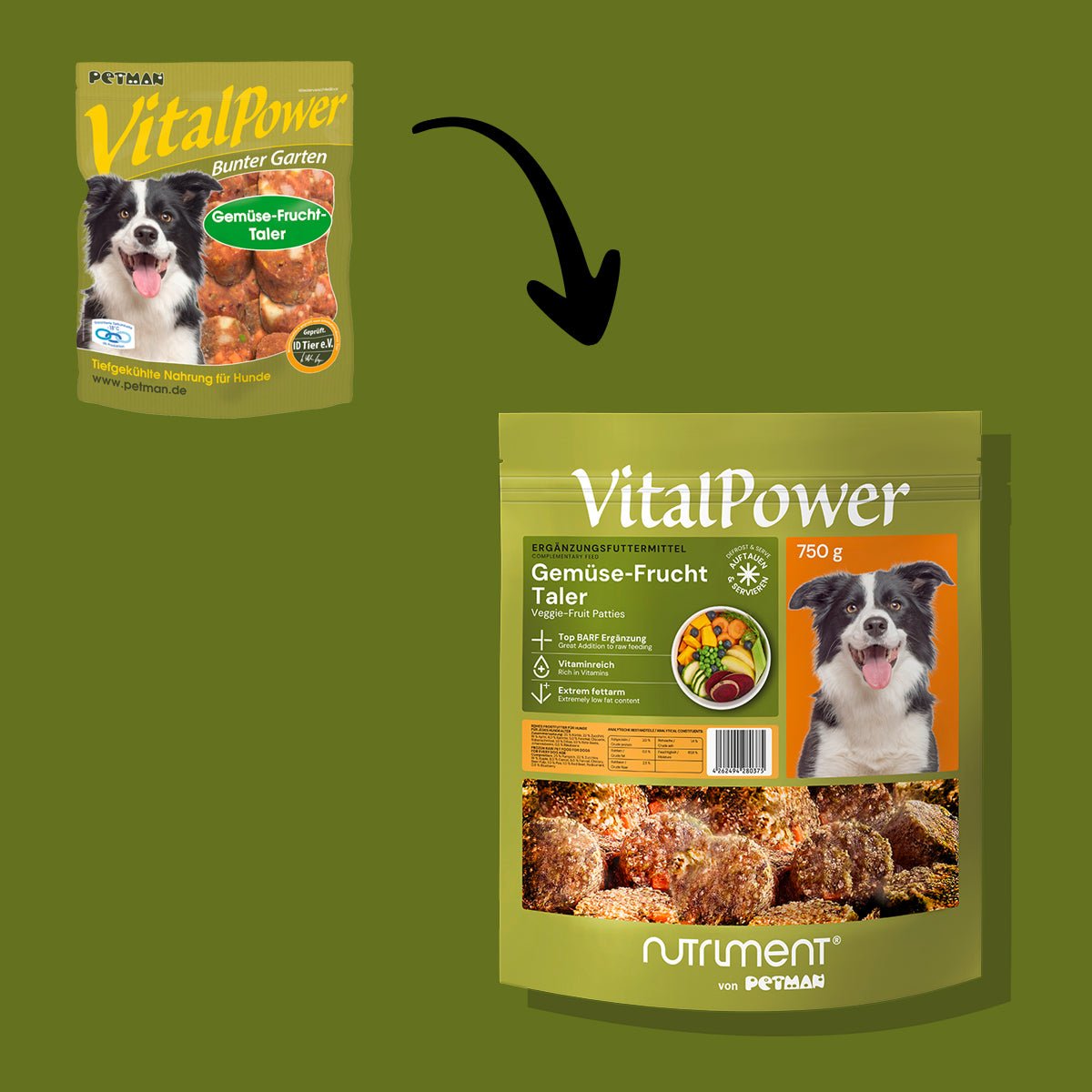 VitalPower Gemüse-Frucht Taler 750 g