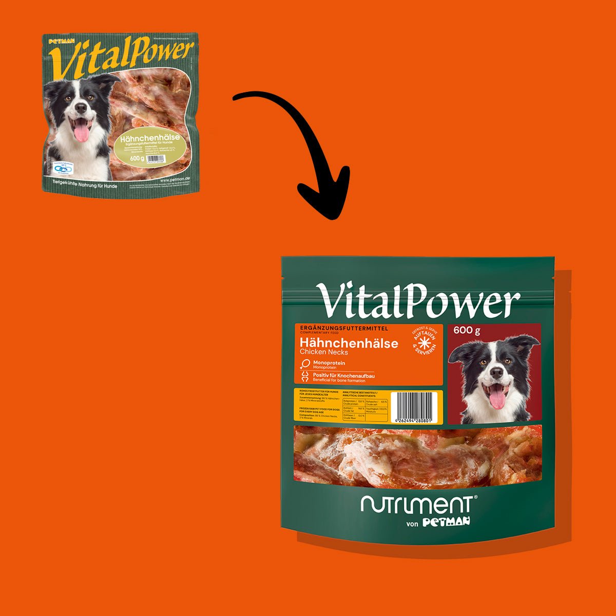 VitalPower Hähnchenhälse 600 g