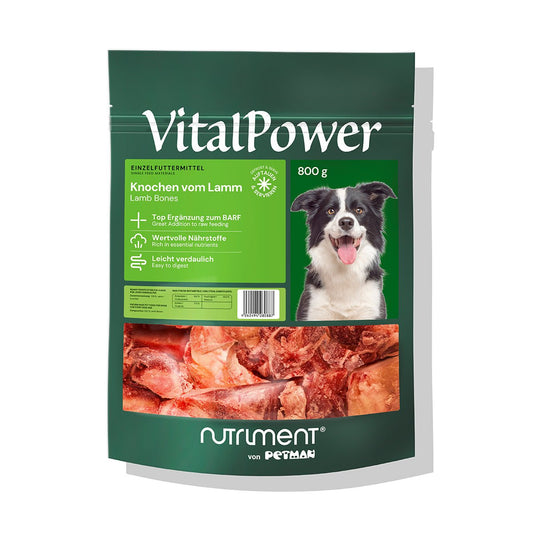 VitalPower Knochen vom Lamm 800 g