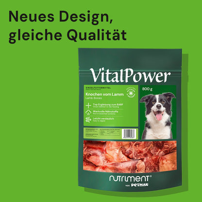 VitalPower Knochen vom Lamm 800 g
