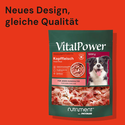 VitalPower Kopffleisch 1000 g (MHD 07/26)