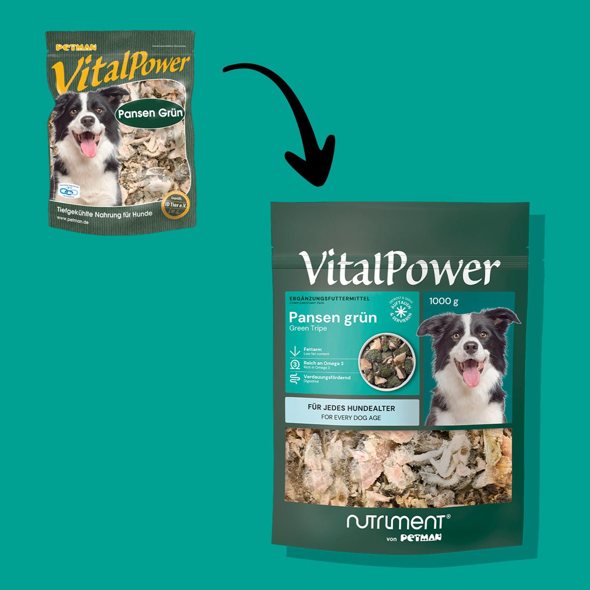 VitalPower Pansen Grün 1000 g