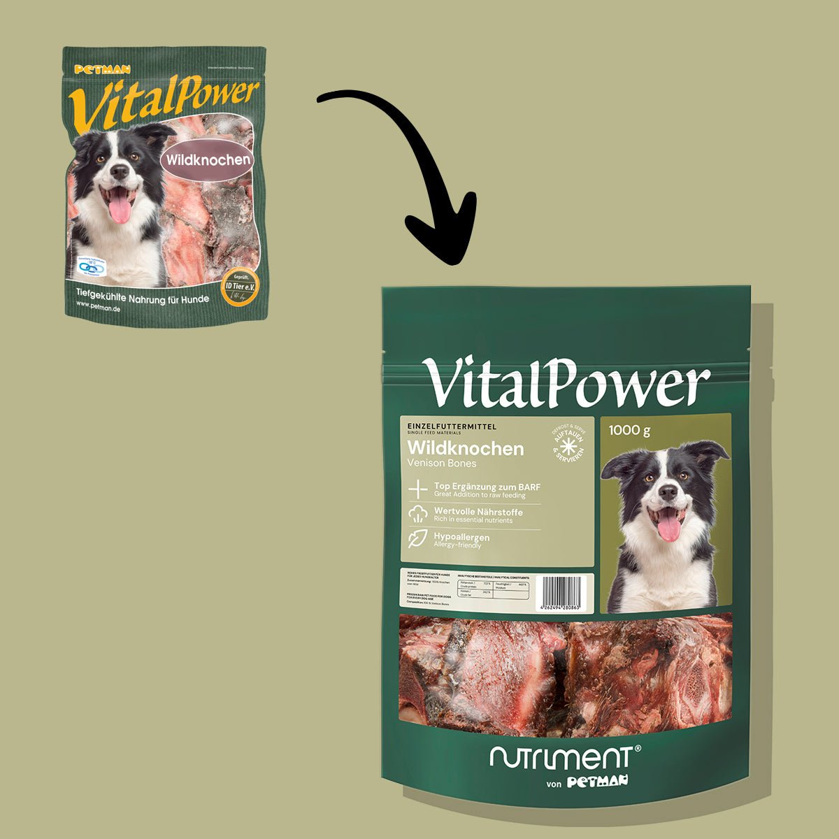 VitalPower Wildknochen 1000 g